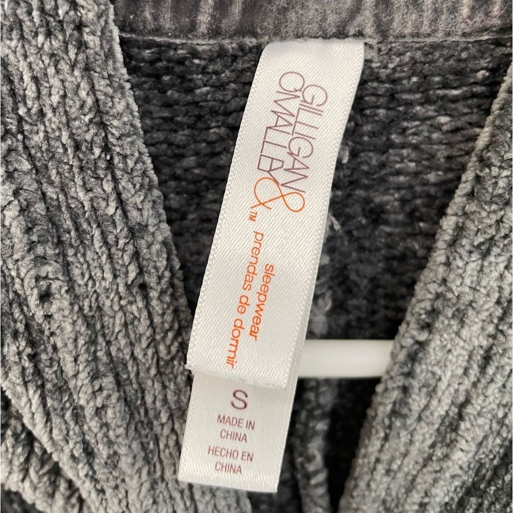 Gilligan & O’Malley Soft Gray Lounge Wear Hoodie Sweatshirt Bell Sleeve Size S - Picture 4 of 7